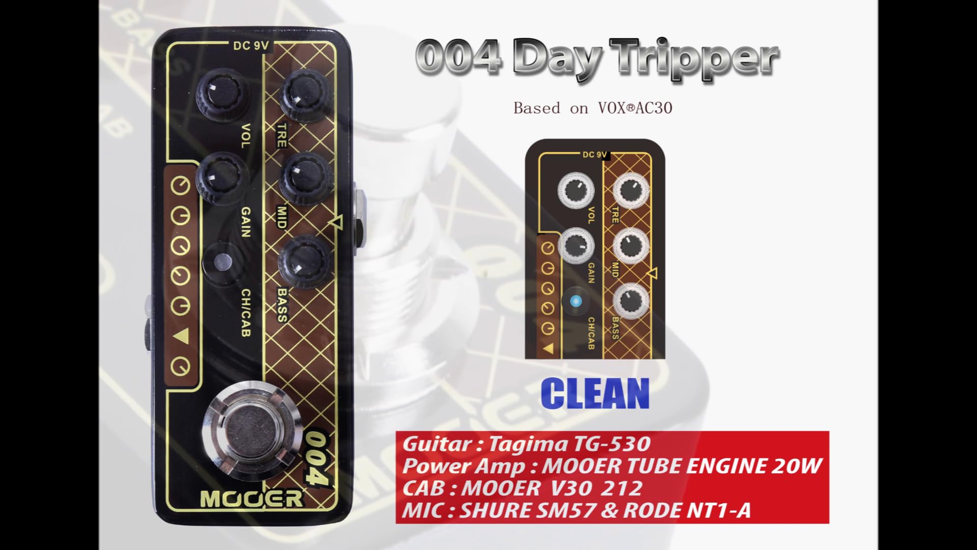 MOOER ( ムーアー ) Micro PreAMP 004 Watch MOOER Micro Preamp 004 Day Tripper on Amazon Live